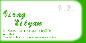 virag milyan business card